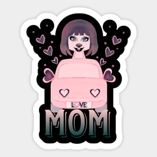 cute animal love mom Sticker